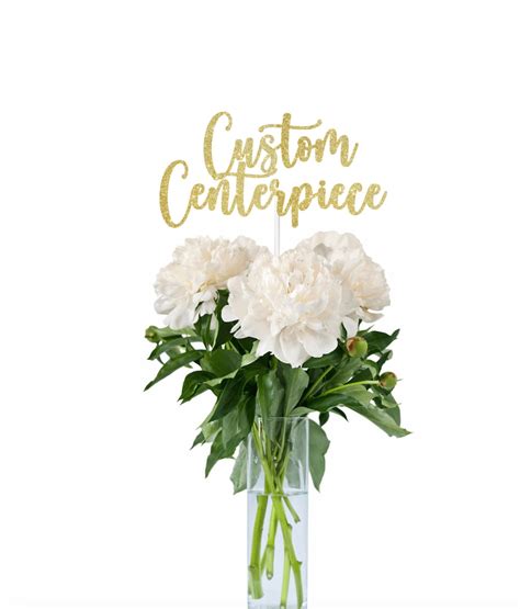 Custom Centerpiece Stick Personalized Centerpiece Custom Etsy