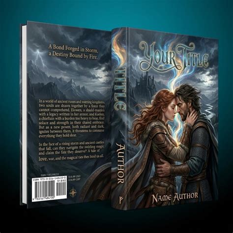 premade book cover fantasy romance couple magical love story dark
