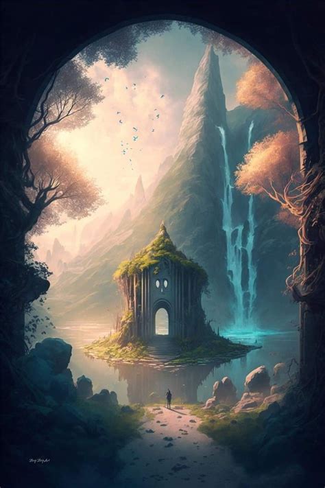 Pin By Ahmed Omar On Quick Saves Fantasy Landscape Fantasy Wall Art