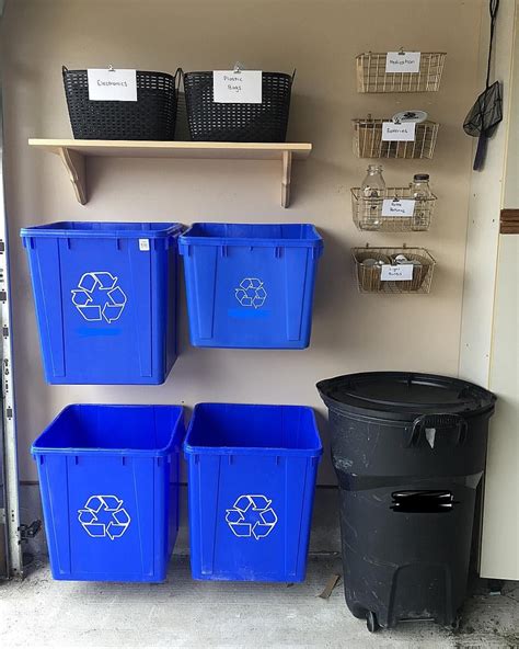 Recyclingcenter Garage Storage Inspiration Recycling Station Diy