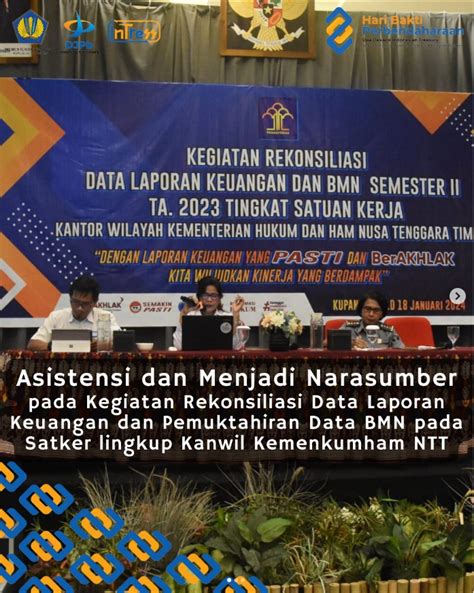 Asistensi Dan Menjadi Narasumber Pada Kegiatan Rekonsiliasi Data