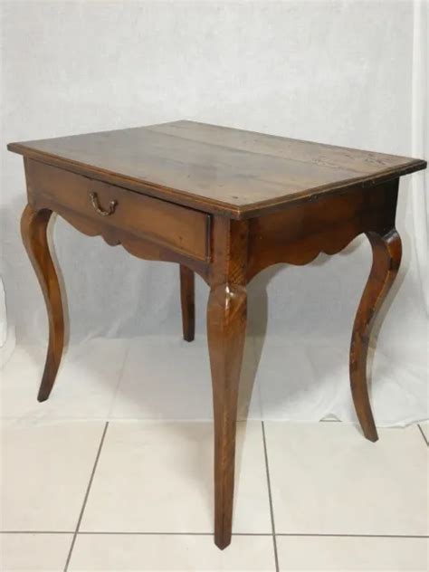 TABLE BUREAU D ÉPOQUE Louis XV en noyer 18 ème France EUR 300 00