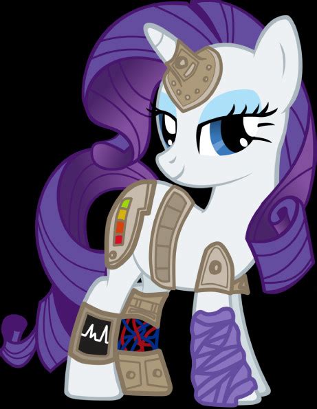 Rarity Half Robot By Fj C On Deviantart