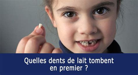 Quelles Sont Les Dents De Lait Qui Tombent En Premier Les Dents De