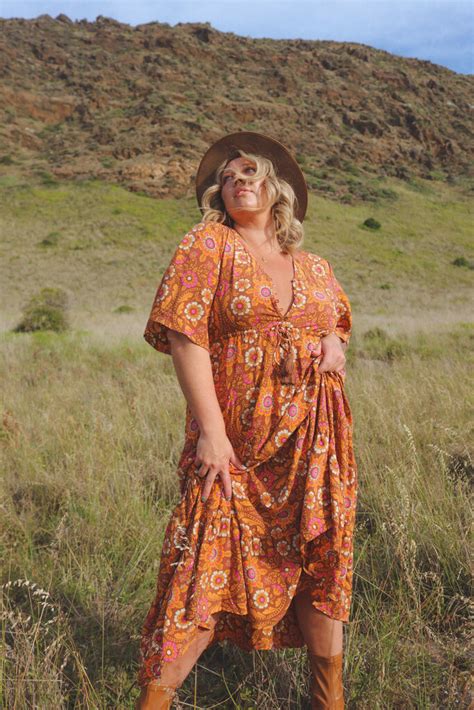 DRESS HS380P089 MARA MAXI ABBEY ROAD Naked Gypsy