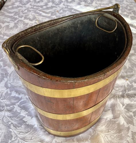 Georgian Mahogany Brass Bound Bucket