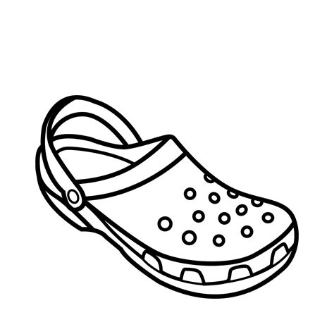 Croc Shoe Template