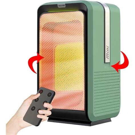 Radiateur Soufflant Céramique Avec Télécommande 1000W Mini Économie D