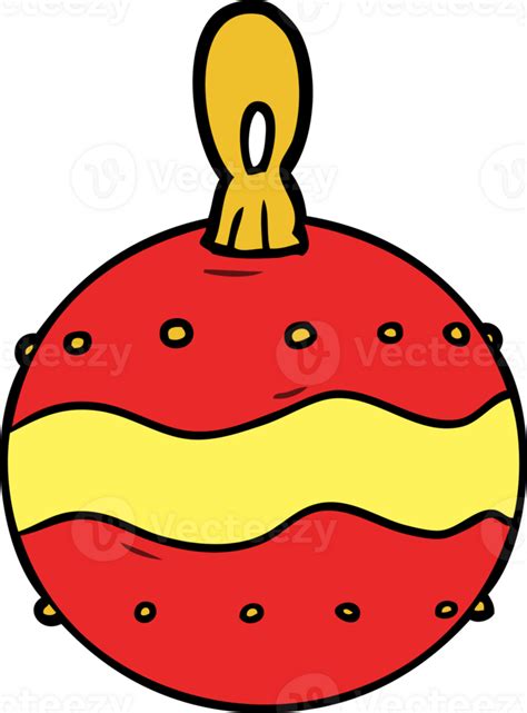cartoon christmas bauble decoration 44996040 PNG