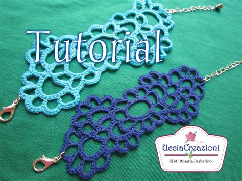 Tutorial 13 Bracciale Tatoo All Uncinetto How Crochet TATOO Bracelets