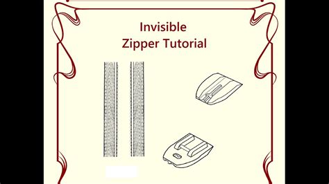 Invisible Zipper Tutorial Using A Regular Zipper Foot Youtube