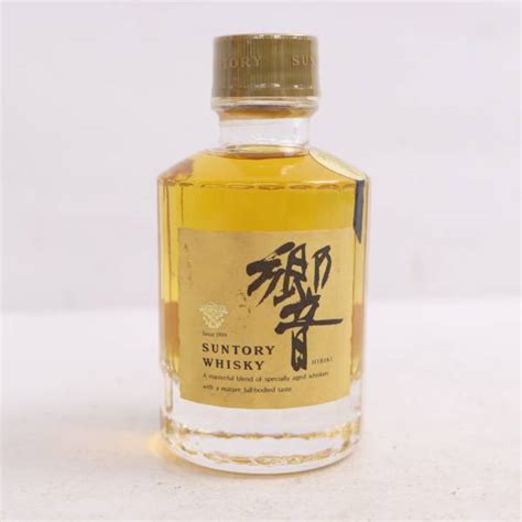 【目立った傷や汚れなし】1円~suntory（サントリー）響 旧 金キャップ ミニチュアボトル 43％ 50ml O23i070009の落札