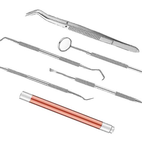 Tandverktyg 7 Pack Tandrengöringsverktyg Kit Tartar Plack Remover För