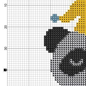 Goodnight Panda Cross Stitch Pattern Daily Cross Stitch