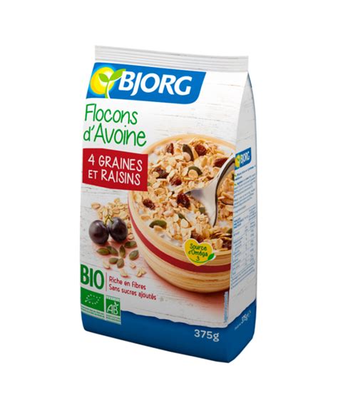 Flocons D Avoine Graines Et Raisins Bio Bjorg Compra Online