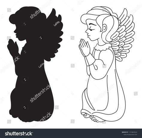 Praying Hands Clip Art Black White Photos, Images & Pictures | Shutterstock