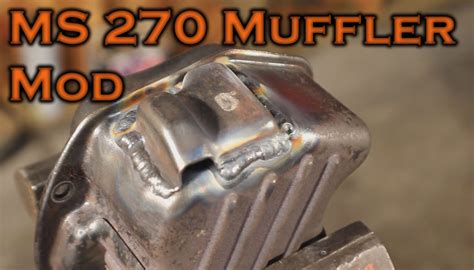 Stihl MS 270 Muffler Modding YouTube