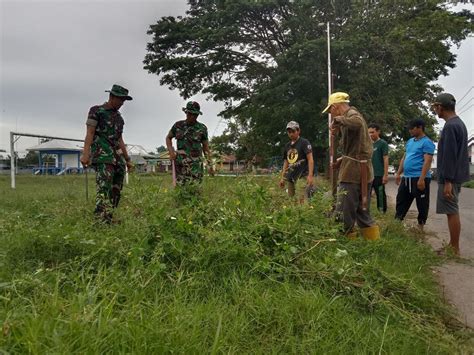 Peran Aktif Babinsa Panca Lautang Bersama Aparat Desa Gotong Royong