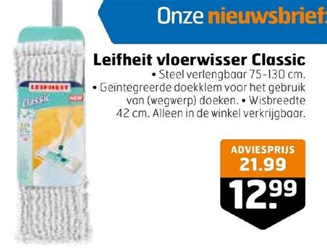 Leifheit Vloerwisser Classic Aanbieding Bij Trekpleister