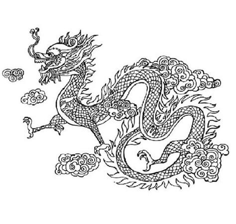 Chinese Dragon Coloring Pages