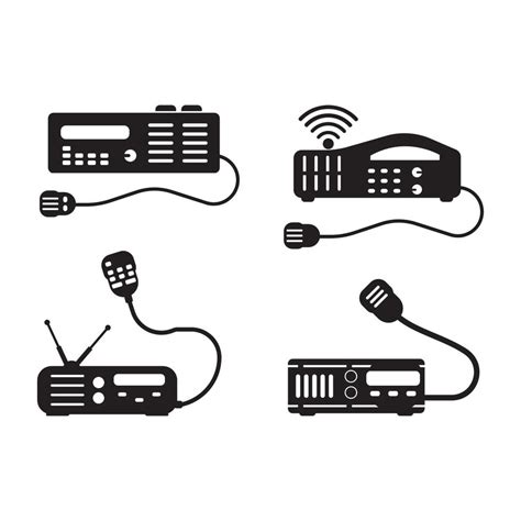 Handheld Transceiver Icon Vector Illustration Design Template 21305129