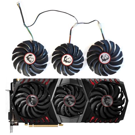 Вентиляторы для видеокарты MSI GTX 1080 Ti GAMING X TRIO PLD10010S12HH ...