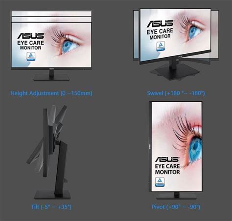 Asus Unveils The Va Dqsb An Eye Care Monitor With Thin Bezels On