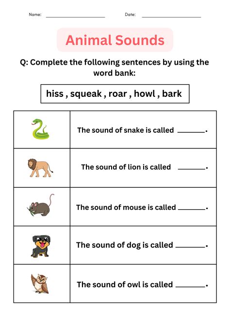 Printable Mmatching Animal Groups Worksheet For Grade 1 2 3 Made By