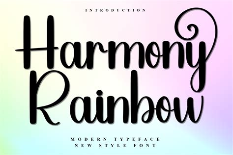 Harmony Rainbow Font by Inermedia STUDIO · Creative Fabrica