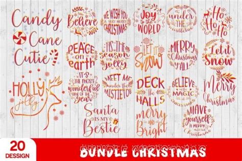 Christmas Ornaments Sublimation Bundle Graphic By Megamo Creative Fabrica