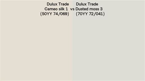 Dulux Trade Cameo Silk Vs Dusted Moss Side By Side Comparison