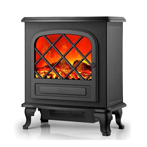 Buy Freestanding Fireplace Electric Firesstove Heaterrealistic Flame Effect 2 Heat Setting