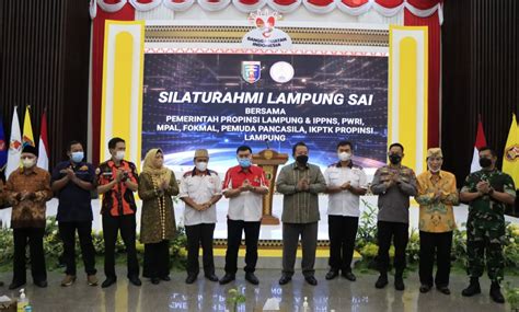 Hut Ke Provinsi Lampung Gubernur Arinal Djunaidi Silaturahmi Dengan