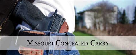 Missouri Ccw Conceal Carry Permit Class Xtreme Tactical Defense St