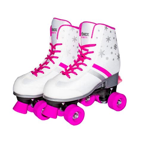 Patins Rodas Roller Skate Ajust Vel Tam Branco F Nix Submarino