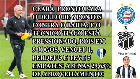 NOTÍCIAS DO CEARÁ 26 10 VOZÃO PRONTO PARA DUELO DE 6 PONTOS CONTRA O