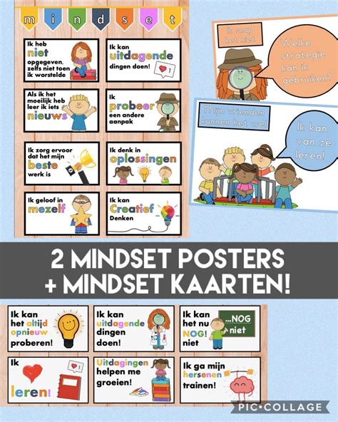 Growth Groeiende Mindset Posters Kaarten Meester Mark Jufbijtje Nl