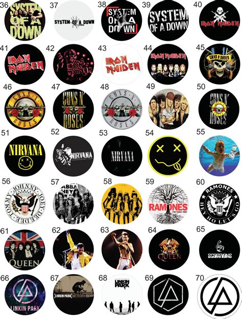 Botton Bandas De Rock Loja Favartes Elo Produtos Especiais