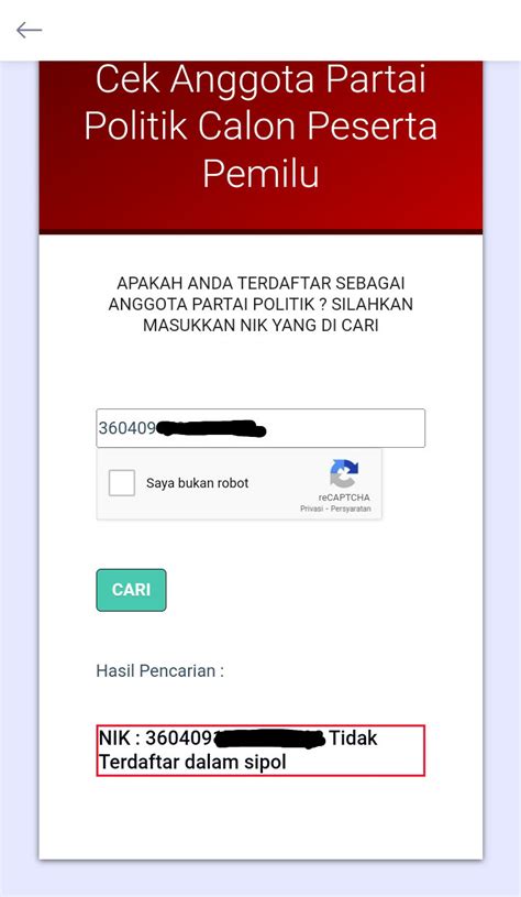 Simak Cara Mengecek Apakah Nama Kita Dicatut Parpol Atau Tidak