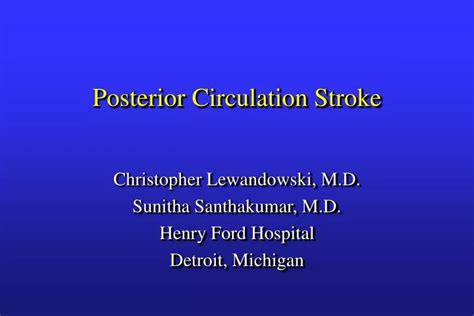 Ppt Posterior Circulation Stroke Powerpoint Presentation Free