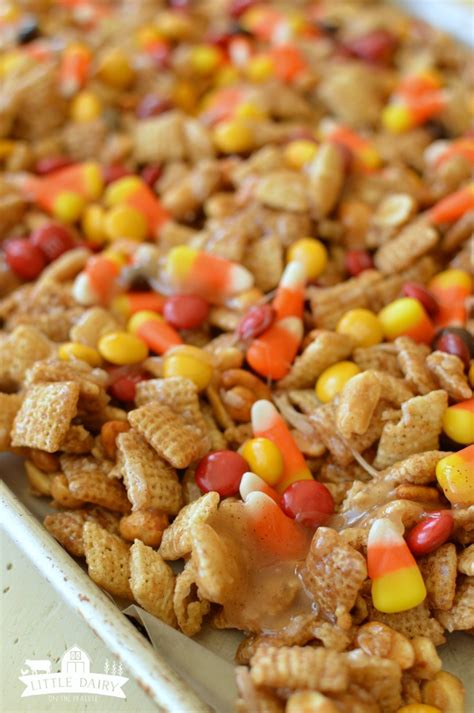 Pumpkin Chex Mix Recipe Pitchfork Foodie Farms