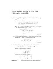 2021 W Q1 Midterm Sols Pdf Linear Algebra II MATH 225 W21 Midterm