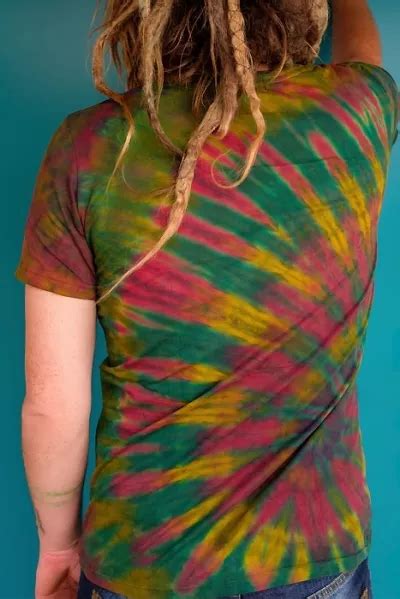 Gr N Buntes Spiral Batik Hippie Goa T Shirt