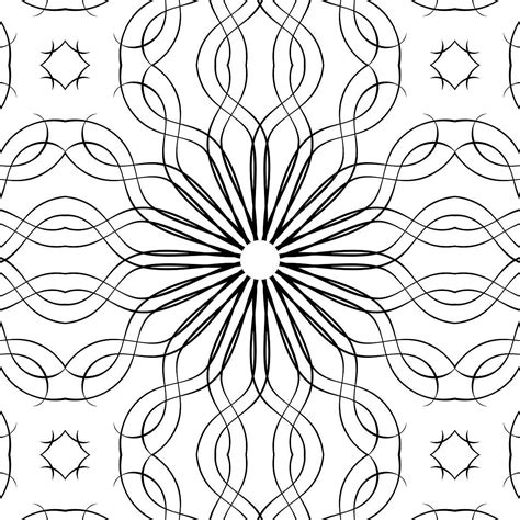 Illusion Black And White Symmetry Vector Architecture Pattern Vectors