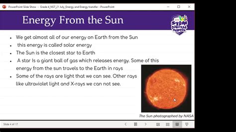 Grade 4 Natural Science 21 July 2020 Energy And Energy Transfer