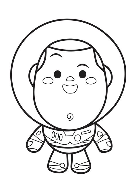 Chibi Buzz Lightyear Para Colorear Imprimir E Dibujar Coloringonly Com