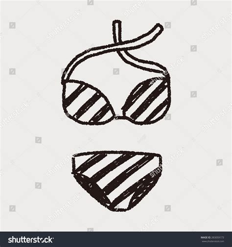 Bikini Doodle Stock Vector Royalty Free 283059173 Shutterstock
