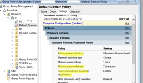 Configuración de la complejidad de la contraseña en Active Directory