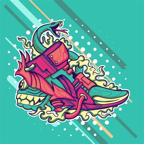 Premium Vector Sneaky Shoes Illustration