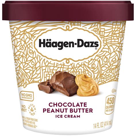 Häagen Dazs Chocolate Peanut Butter Ice Cream 14 Fl Oz Shipt